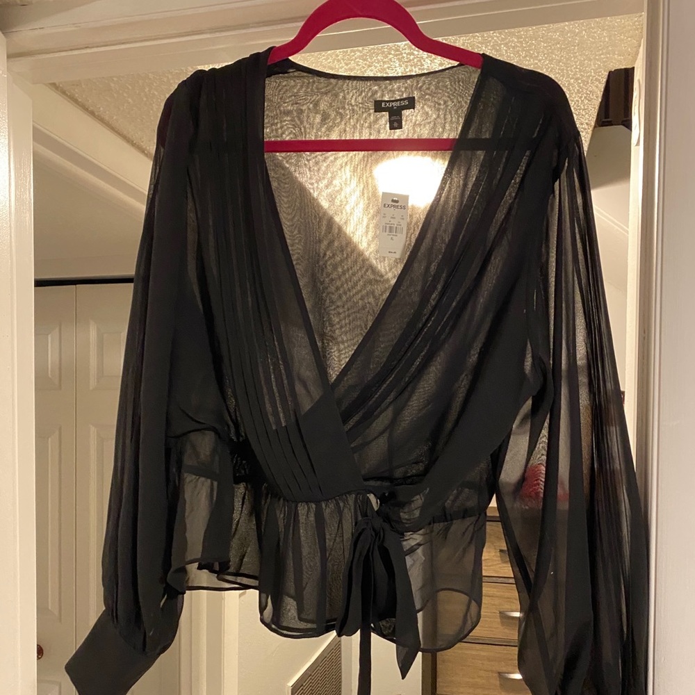 NWT Express Black Blouse